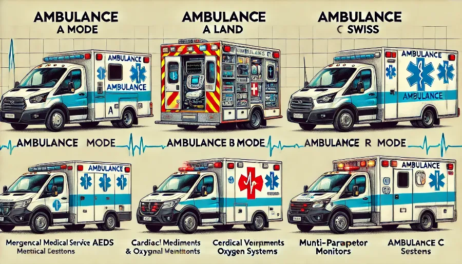 of Ambulance Models: A, B, and C.  An In-Depth Exploration