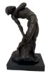 Picture of Modern Expressionist Bronze Sculpture – Male Figure