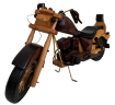 صورة  Handcrafted Wooden Motorcycle Model – Vintage Décor Piece