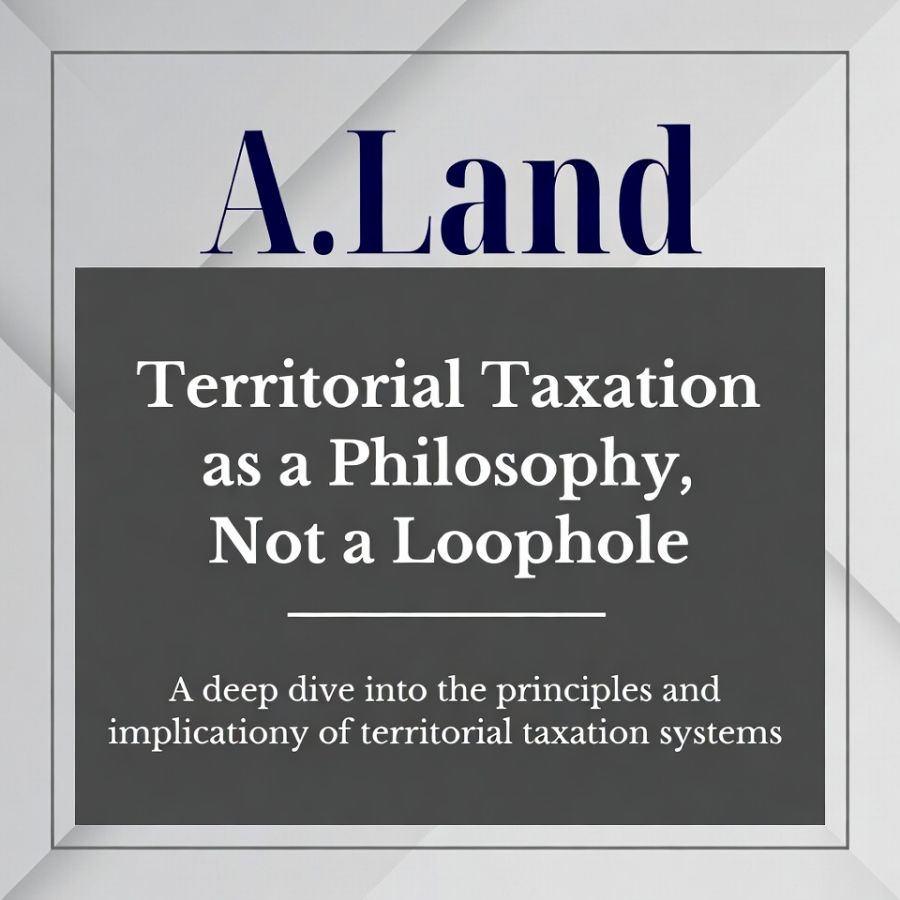 Territorial Taxation as a Philosophy, Not a Loophole
