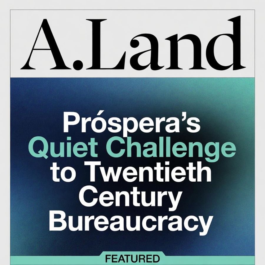 Próspera’s Quiet Challenge to Twentieth Century Bureaucracy