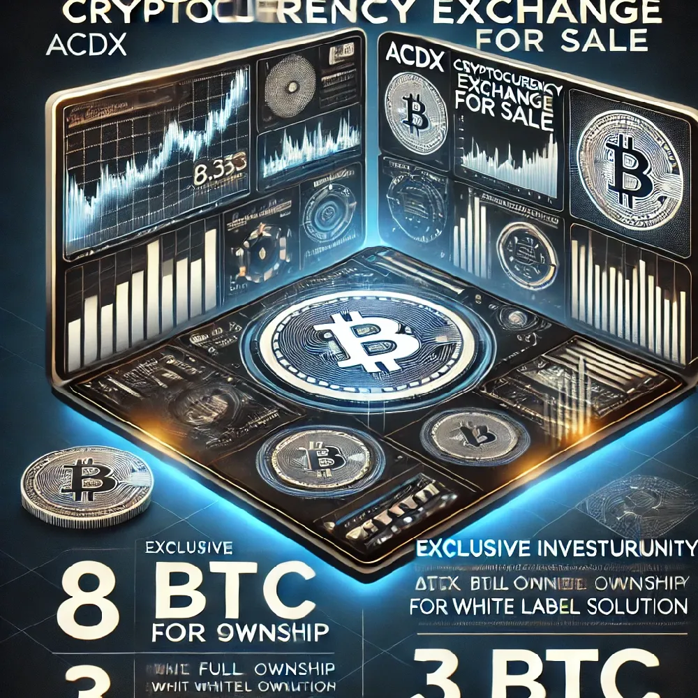 Buy ACDX Cryptocurrency Exchange – Full Ownership or White Label Solution