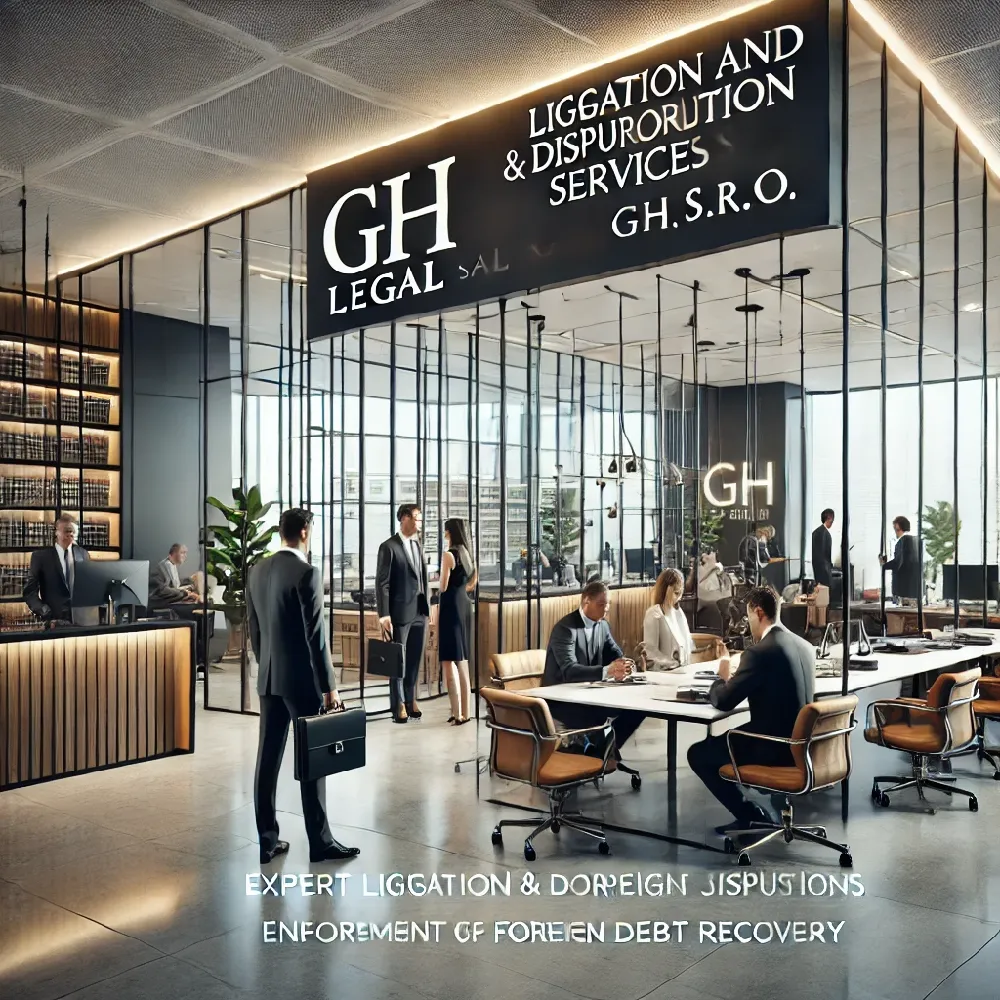 GH Legal s.r.o. offers expert litigation and dispute resolution services, including representation in civil and commercial disputes, arbitration, mediation, enforcement of foreign judgments, and debt recovery. Contact us for professional legal support.