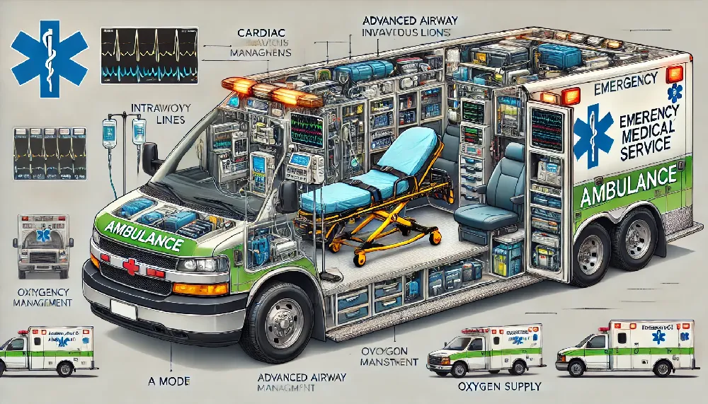 Explore the essential features, uses, benefits, and guidelines for Advanced Life Support (ALS) Ambulances in this comprehensive guide by Dr. Pooyan Ghamari, PhD. Learn about the critical role of ALS ambulances in emergency medical services, including training for paramedics, advanced equipment, and effective use protocols.